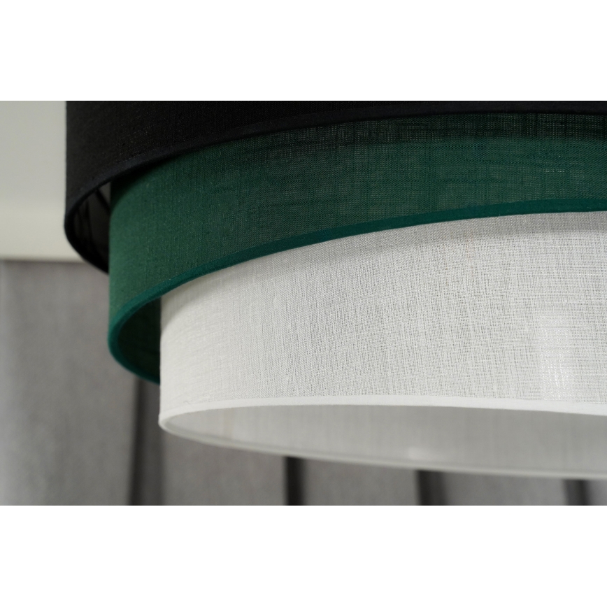 Duolla - Lampadario a plafone TRIO 1xE27/15W/230V diametro 45 cm nero/verde/bianco