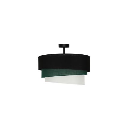 Duolla - Lampadario a plafone TRIO 1xE27/15W/230V diametro 45 cm nero/verde/bianco