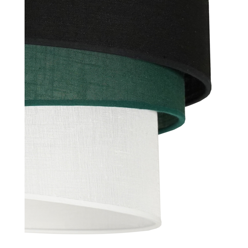 Duolla - Lampadario a plafone TRIO 1xE27/15W/230V diametro 45 cm nero/verde/bianco