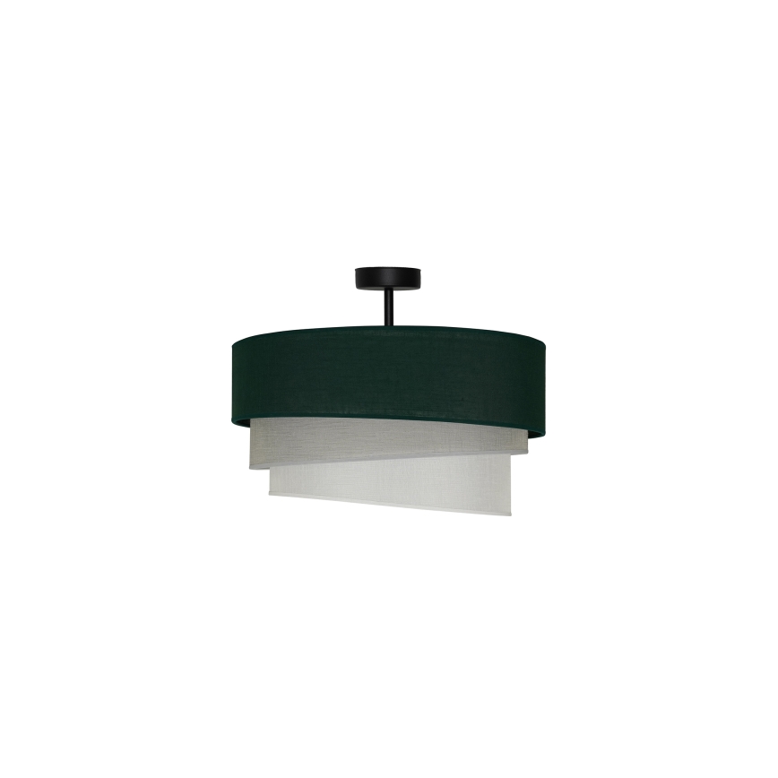 Duolla - Lampadario a plafone TRIO 1xE27/15W/230V diametro 45 cm verde/grigio/bianco