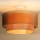 Duolla - Lampadario a plafone WOOD BOHO 1xE27/15W/230V diametro 45 cm rame/beige