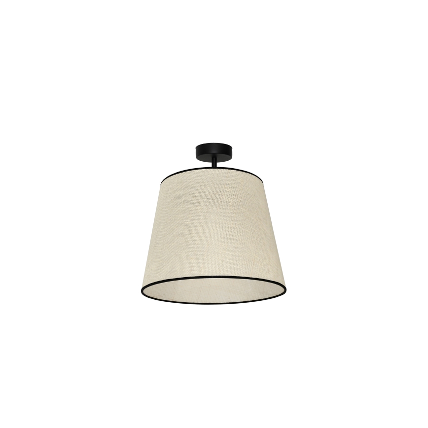 Duolla - Lampadario a plafone YUTE 1xE27/15W/230V diametro 38 cm grigio/nero