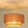 Duolla - Lampadario a sospensione con filo BOHO 1xE27/15W/230V diametro 45 cm beige/marrone