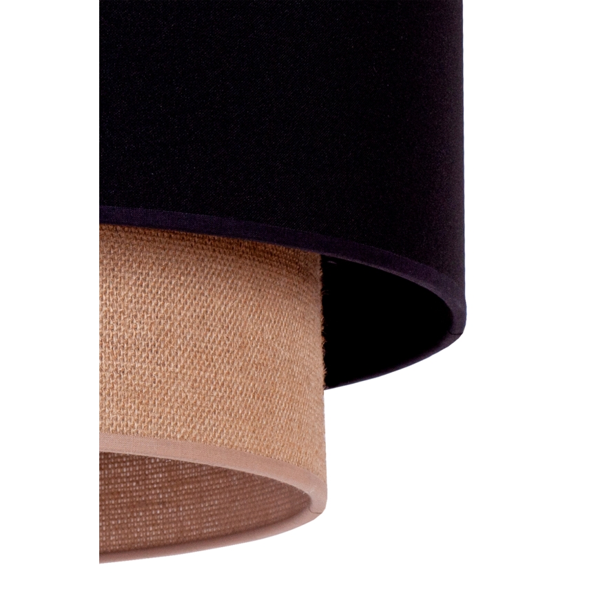 Duolla - Lampadario a sospensione con filo BOHO 1xE27/15W/230V diametro 45 cm nero/marrone