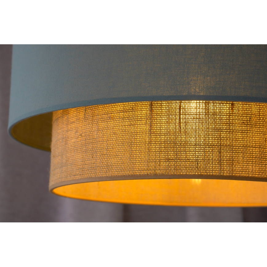 Duolla - Lampadario a sospensione con filo BOHO 1xE27/15W/230V diametro 45 cm verde/marrone