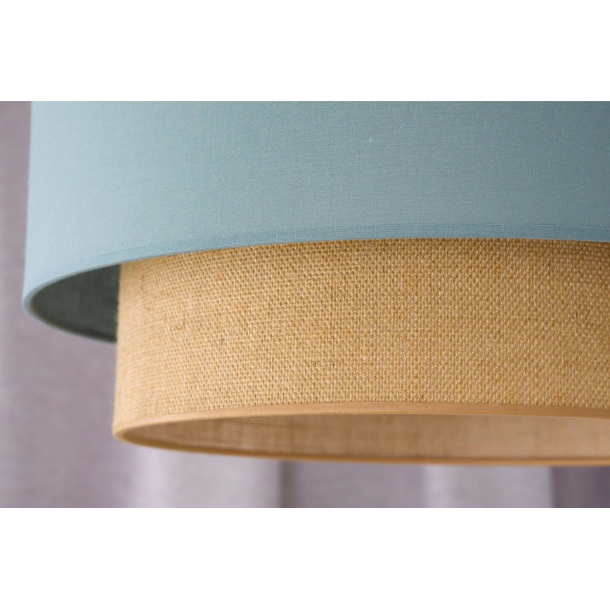 Duolla - Lampadario a sospensione con filo BOHO 1xE27/15W/230V diametro 45 cm verde/marrone