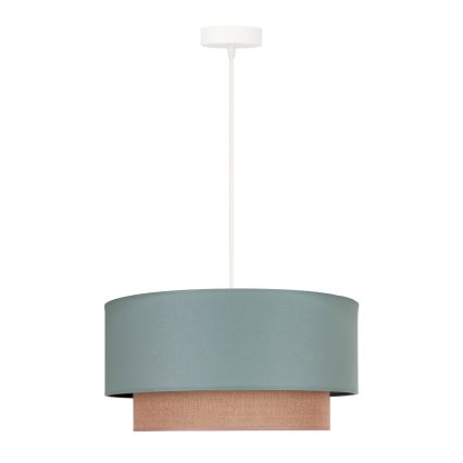 Duolla - Lampadario a sospensione con filo BOHO 1xE27/15W/230V diametro 45 cm verde/marrone