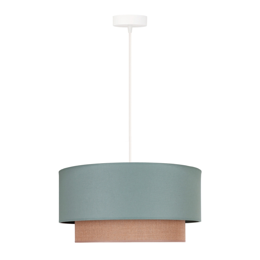 Duolla - Lampadario a sospensione con filo BOHO 1xE27/15W/230V diametro 45 cm verde/marrone
