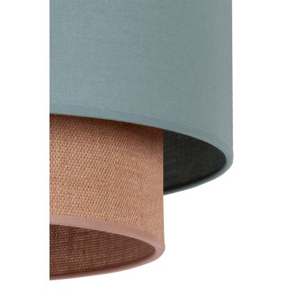 Duolla - Lampadario a sospensione con filo BOHO 1xE27/15W/230V diametro 45 cm verde/marrone