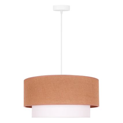Duolla - Lampadario a sospensione con filo BOHO 1xE27/40W/230V diametro 45 cm beige/bianco