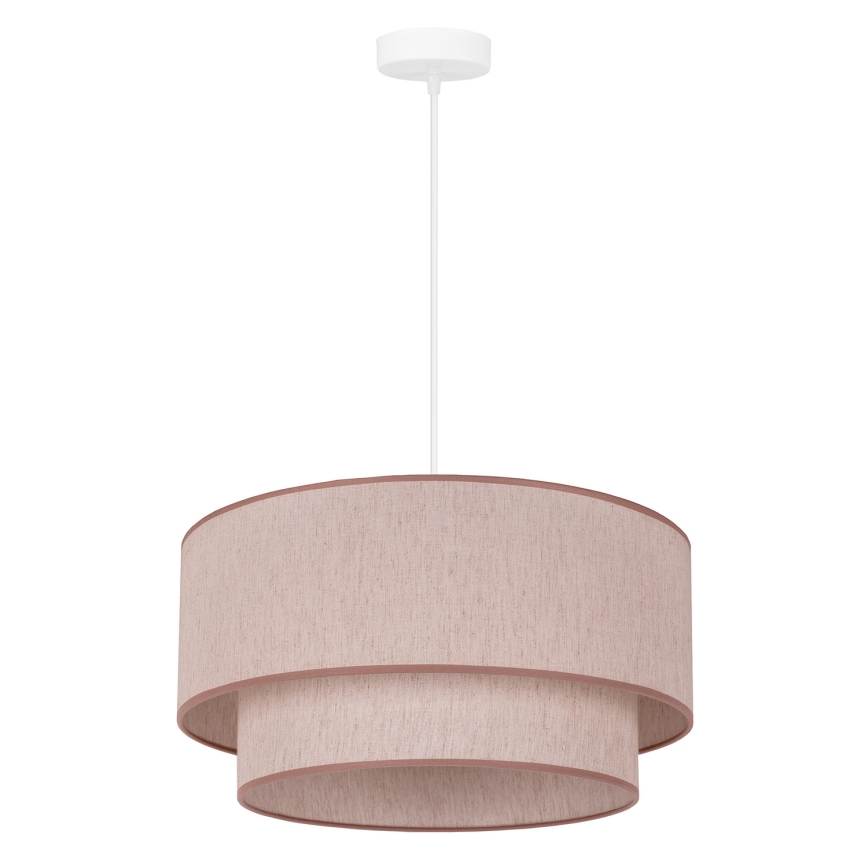 Duolla - Lampadario a sospensione con filo BOHO 1xE27/40W/230V diametro 45 cm beige