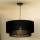Duolla - Lampadario a sospensione con filo BOHO RATTAN 1xE27/15W/230V diametro 45 cm nero