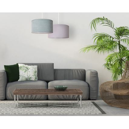 Duolla - Lampadario a sospensione con filo BRISTOL 1xE27/15W/230V diametro 45 cm verde/bianco