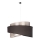 Duolla - Lampadario a sospensione con filo BROOKLYN 1xE27/40W/230V diametro 50 cm argento/nero