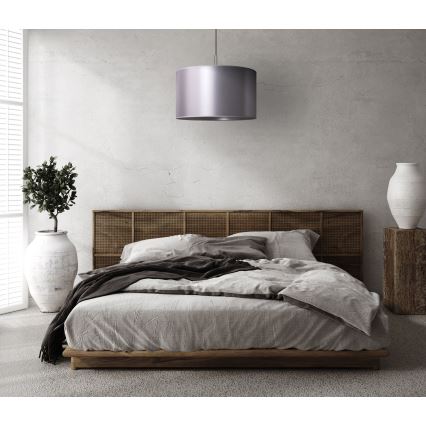 Duolla - Lampadario a sospensione con filo CANNES 1xE27/15W/230V diametro 45 cm argento