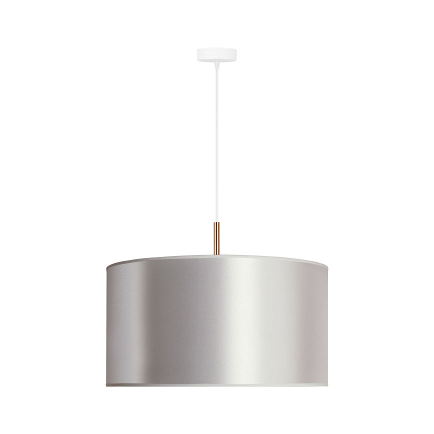 Duolla - Lampadario a sospensione con filo CANNES 1xE27/15W/230V diametro 45 cm argento/rame