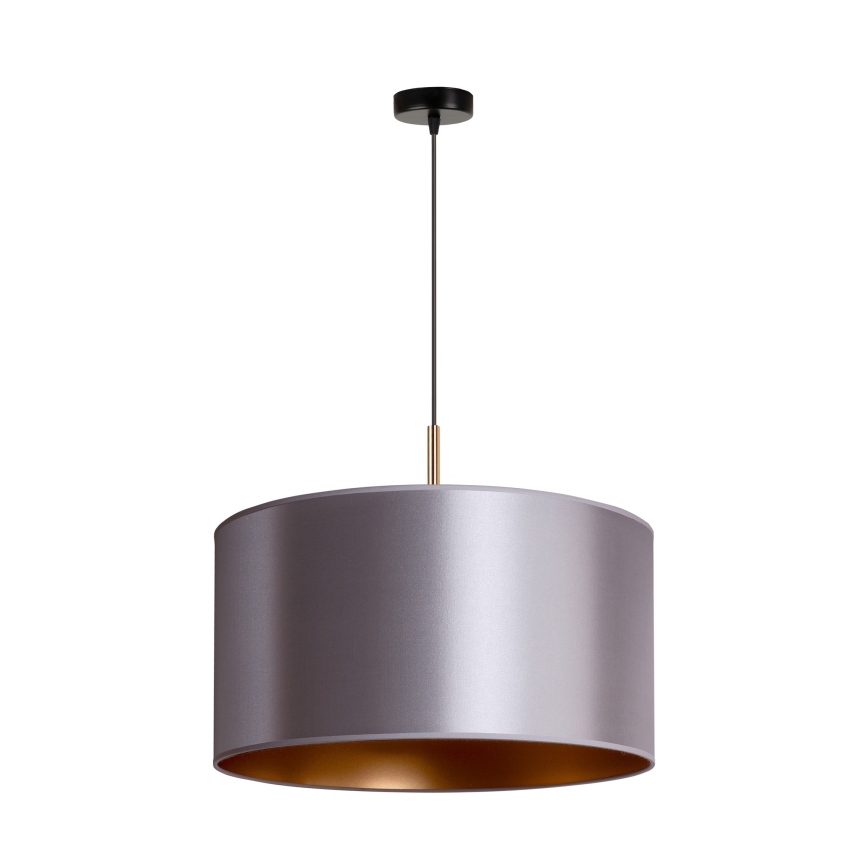 Duolla - Lampadario a sospensione con filo CANNES 1xE27/15W/230V diametro 45 cm argento/rame