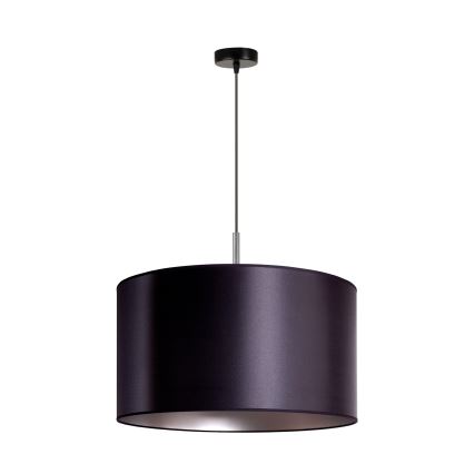 Duolla - Lampadario a sospensione con filo CANNES 1xE27/15W/230V diametro 45 cm nero/argento