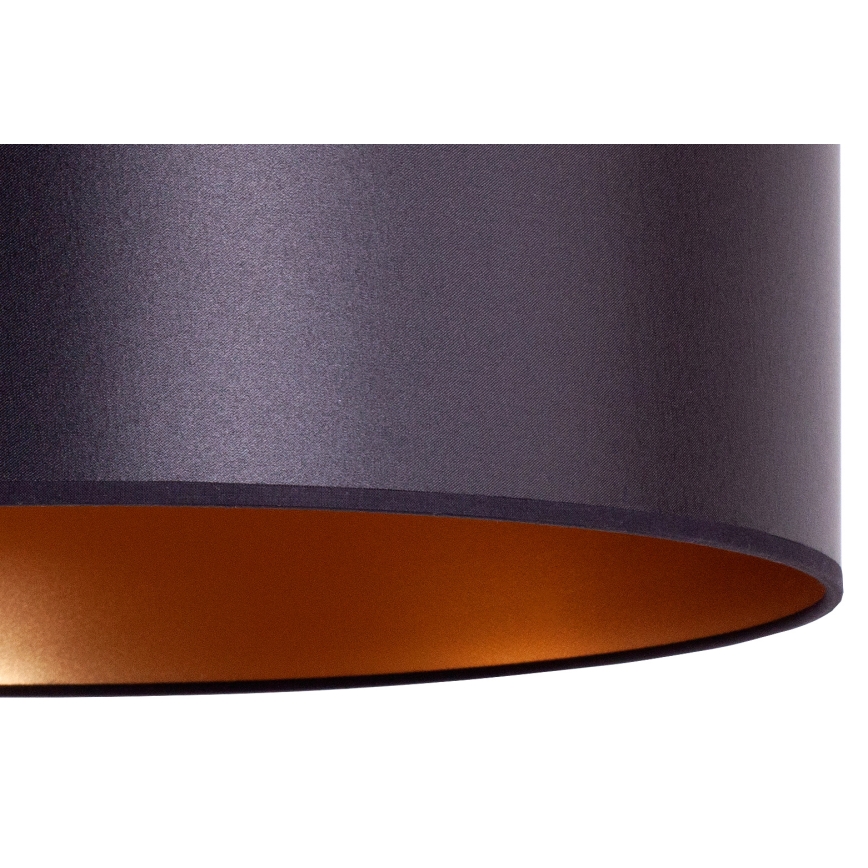 Duolla - Lampadario a sospensione con filo CANNES 1xE27/15W/230V diametro 50 cm nero/rame