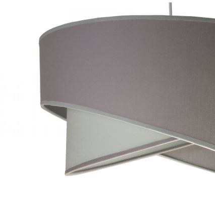 Duolla - Lampadario a sospensione con filo CELLO 1xE27/40W/230V diametro 45 cm grigio/verde