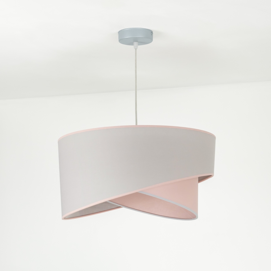 Duolla - Lampadario a sospensione con filo CELLO 1xE27/40W/230V diametro 45 cm rosa