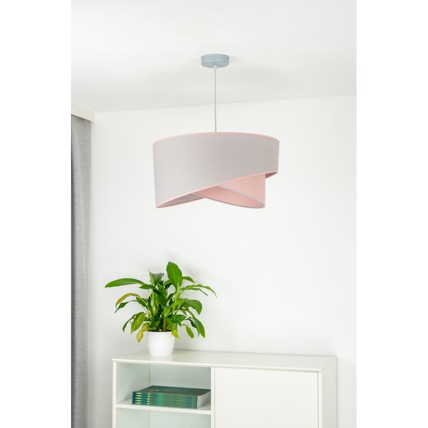 Duolla - Lampadario a sospensione con filo CELLO 1xE27/40W/230V diametro 45 cm rosa