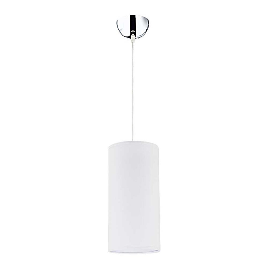 Duolla - Lampadario a sospensione con filo CIGAR 1xE27/40W/230V diametro 15 cm bianco