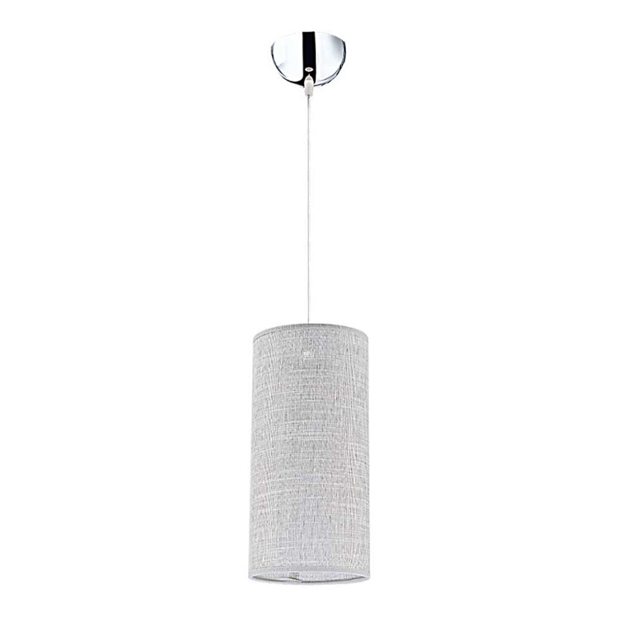 Duolla - Lampadario a sospensione con filo CIGAR 1xE27/40W/230V diametro 15 cm grigio chiaro