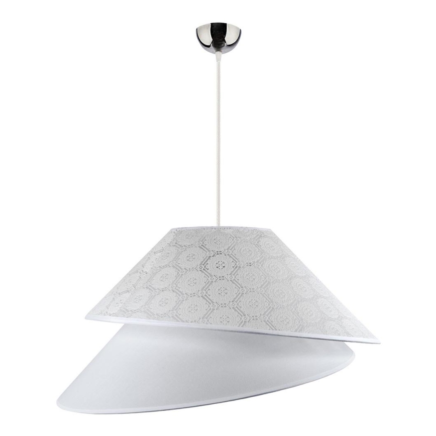 Duolla - Lampadario a sospensione con filo COCO 1xE27/40W/230V diametro 50 cm bianco