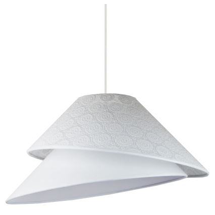 Duolla - Lampadario a sospensione con filo COCO 1xE27/40W/230V diametro 50 cm bianco