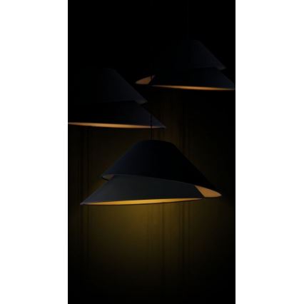 Duolla - Lampadario a sospensione con filo COCO 1xE27/40W/230V diametro 50 cm nero