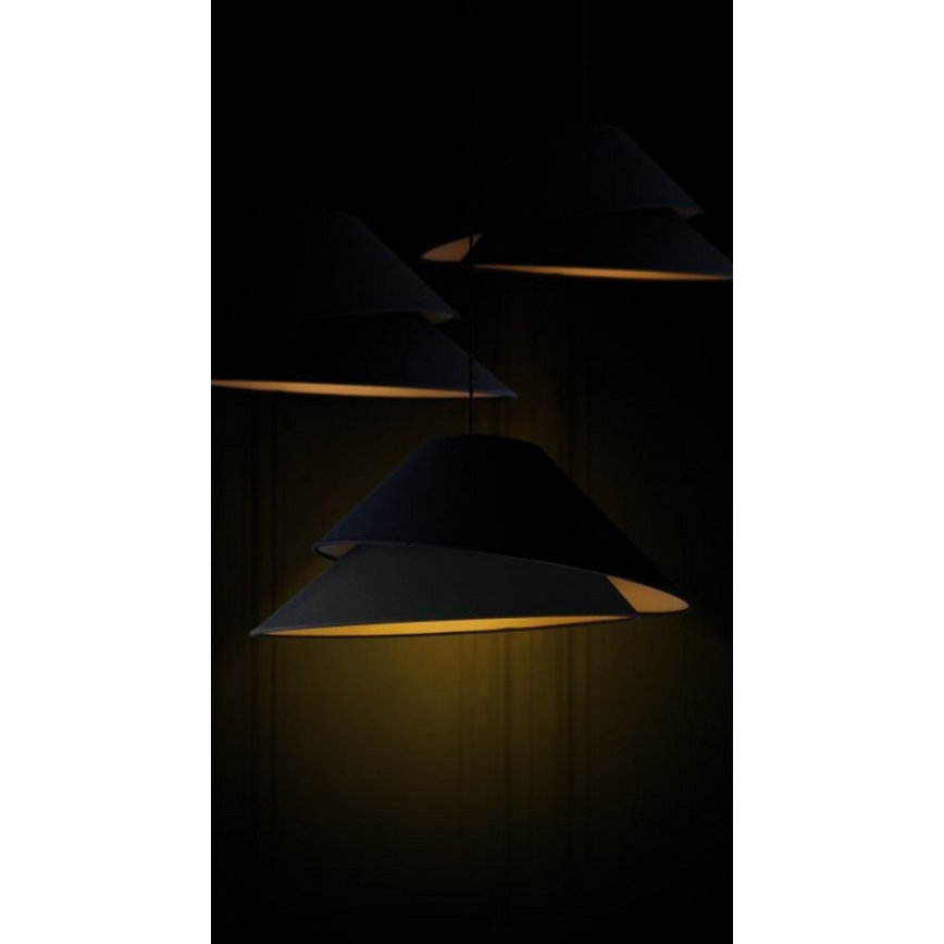 Duolla - Lampadario a sospensione con filo COCO 1xE27/40W/230V diametro 50 cm nero