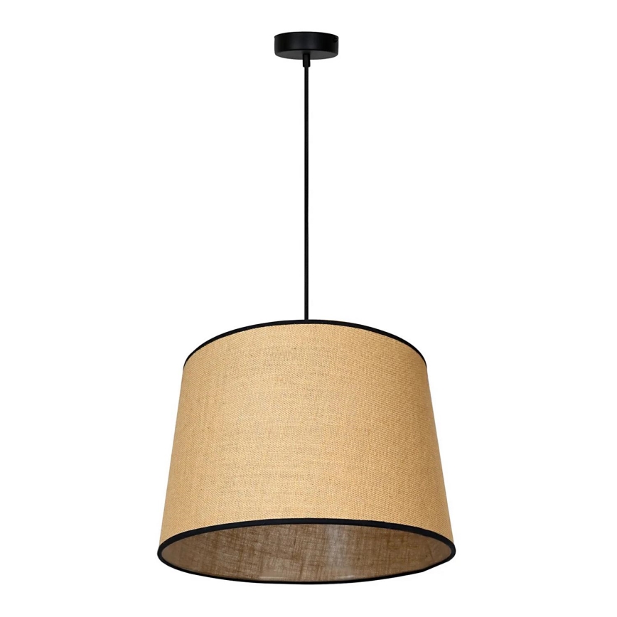 Duolla - Lampadario a sospensione con filo CONE 1xE27/15W/230V diametro 40 cm marrone/nero