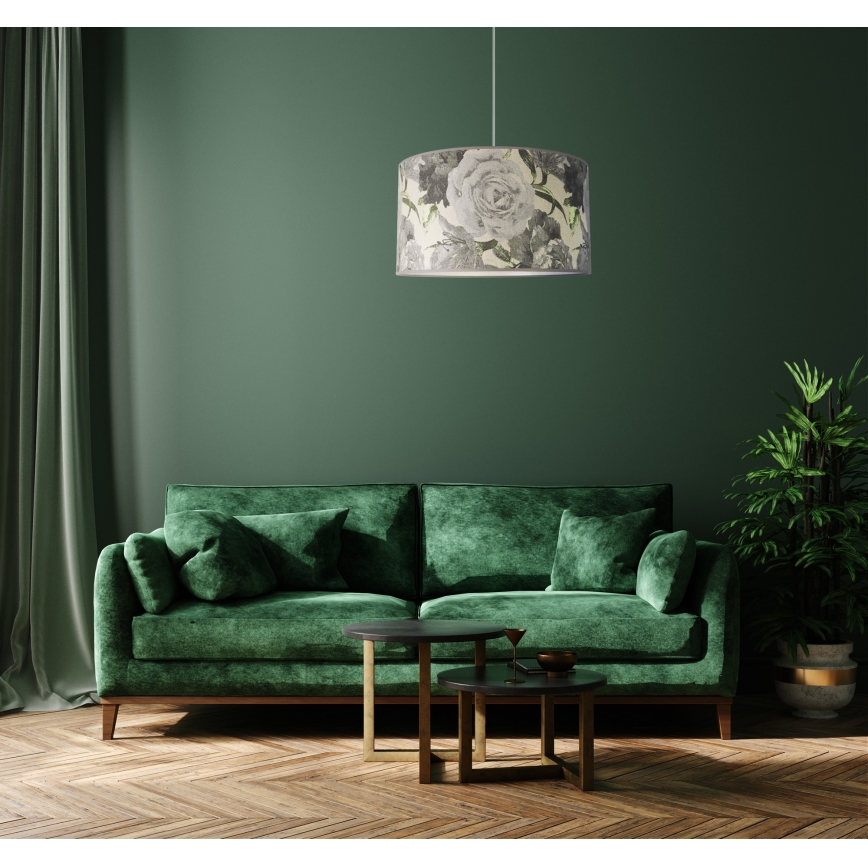 Duolla - Lampadario a sospensione con filo CONSTANCE 1xE27/40W/230V diametro 45 cm grigio
