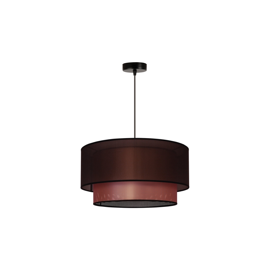 Duolla - Lampadario a sospensione con filo COPPER SHINY 1xE27/15W/230V diametro 45 cm marrone/rame