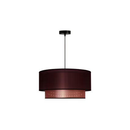 Duolla - Lampadario a sospensione con filo COPPER SHINY 1xE27/15W/230V diametro 45 cm marrone/rame