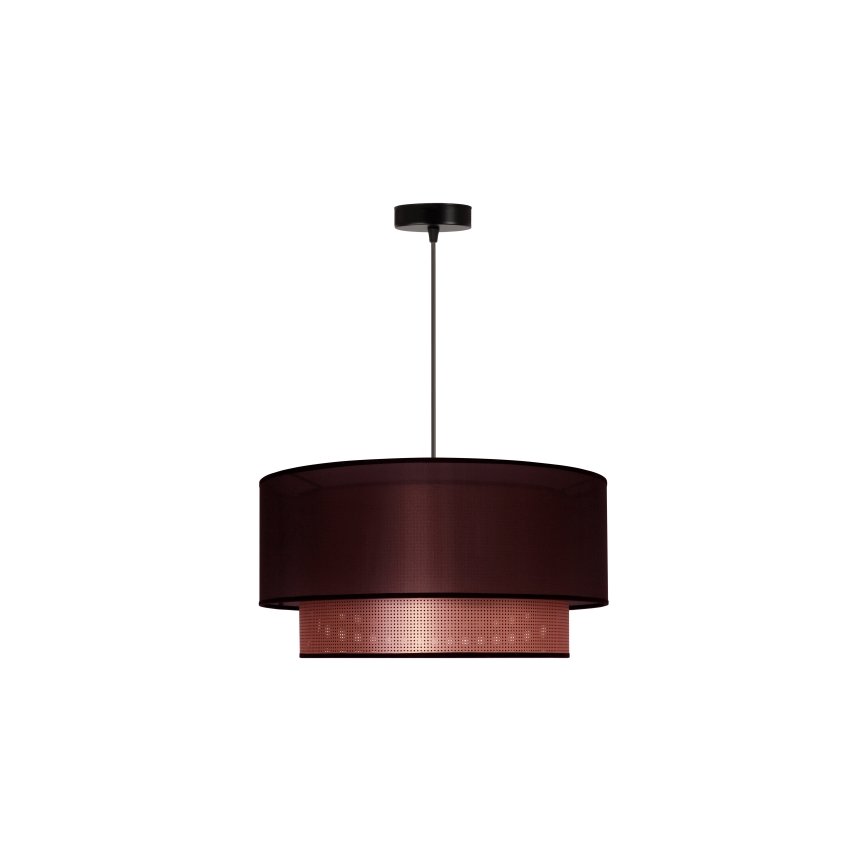 Duolla - Lampadario a sospensione con filo COPPER SHINY 1xE27/15W/230V diametro 45 cm marrone/rame