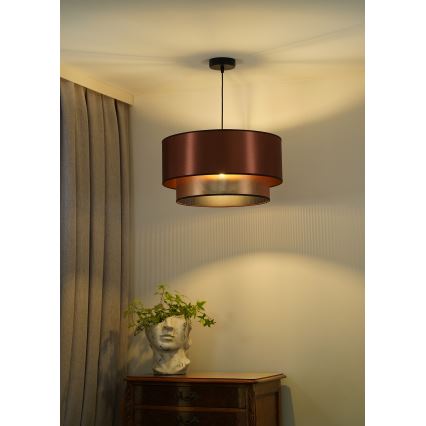 Duolla - Lampadario a sospensione con filo COPPER SHINY 1xE27/15W/230V diametro 45 cm rame