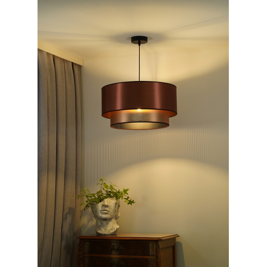 Duolla - Lampadario a sospensione con filo COPPER SHINY 1xE27/15W/230V diametro 45 cm rame