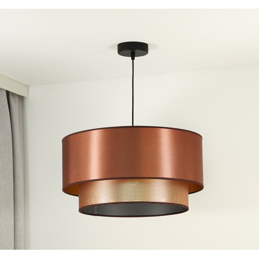 Duolla - Lampadario a sospensione con filo COPPER SHINY 1xE27/15W/230V diametro 45 cm rame