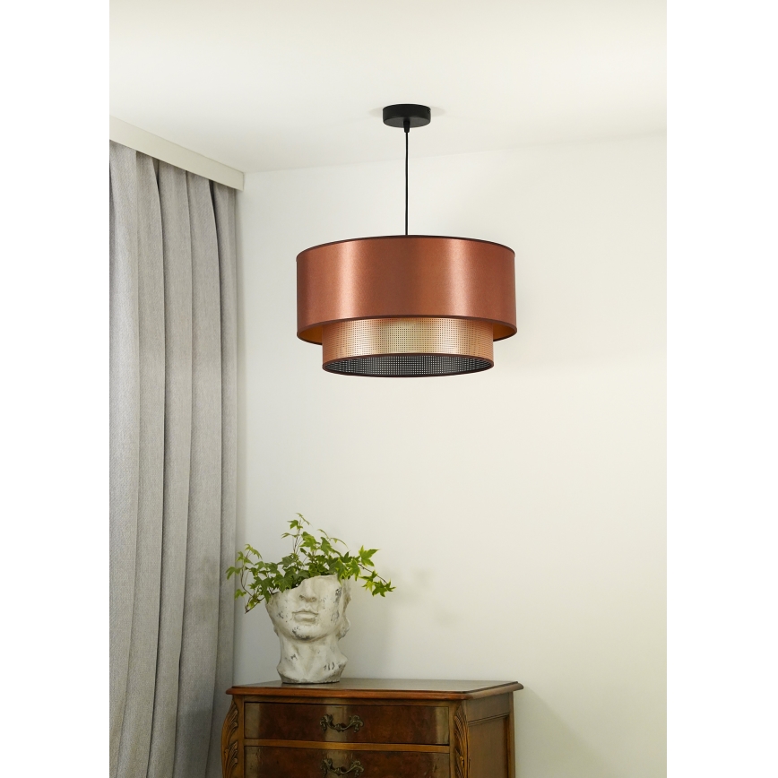 Duolla - Lampadario a sospensione con filo COPPER SHINY 1xE27/15W/230V diametro 45 cm rame