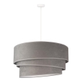 Duolla - Lampadario a sospensione con filo DEVON 1xE27/40W/230V diametro 45 cm grigio