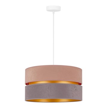 Duolla - Lampadario a sospensione con filo DUO 1xE27/15W/230V diametro 40 cm beige-grigio