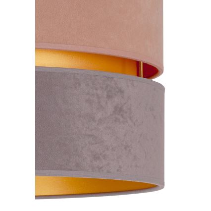 Duolla - Lampadario a sospensione con filo DUO 1xE27/15W/230V diametro 40 cm beige-grigio
