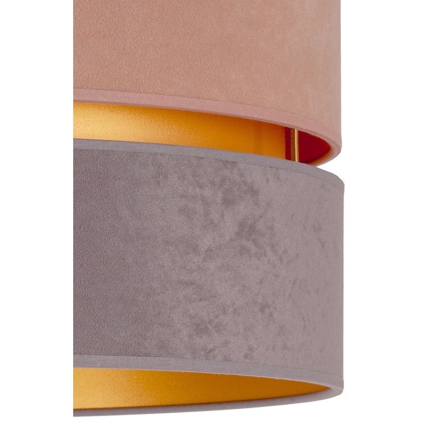 Duolla - Lampadario a sospensione con filo DUO 1xE27/15W/230V diametro 40 cm beige-grigio