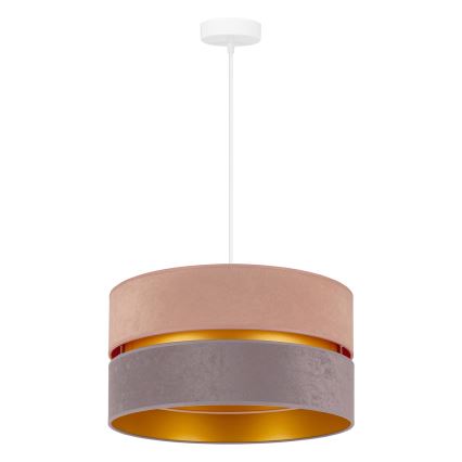 Duolla - Lampadario a sospensione con filo DUO 1xE27/15W/230V diametro 40 cm beige-grigio