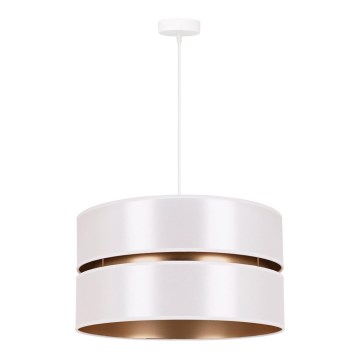 Duolla - Lampadario a sospensione con filo DUO 1xE27/15W/230V diametro 40 cm bianco/oro