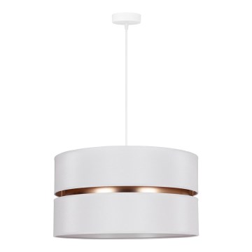 Duolla - Lampadario a sospensione con filo DUO 1xE27/15W/230V diametro 40 cm bianco/oro