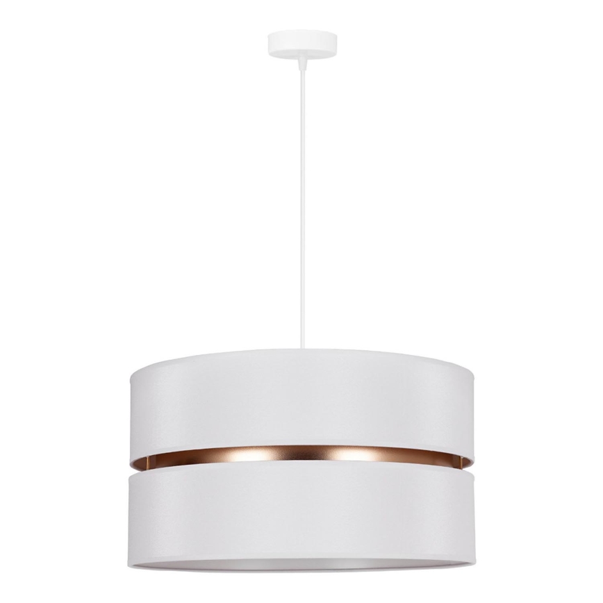 Duolla - Lampadario a sospensione con filo DUO 1xE27/15W/230V diametro 40 cm bianco/oro