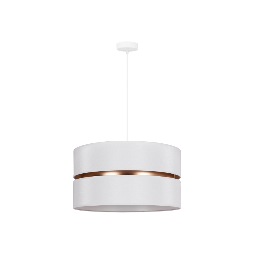 Duolla - Lampadario a sospensione con filo DUO 1xE27/15W/230V diametro 40 cm bianco/oro